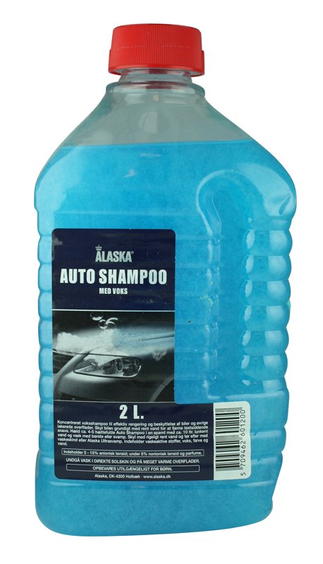 gør det fladt Tyr råb op Alaska autoshampoo med voks 2,0 ltr