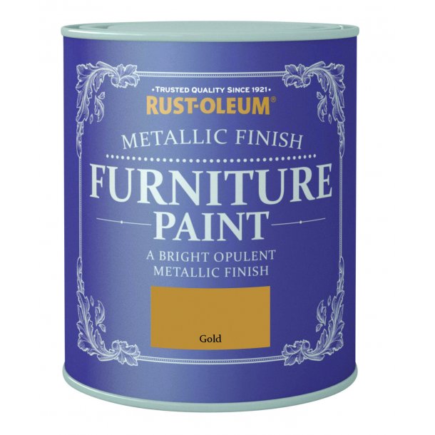 Metallic Finish Furniture Paint guld 750 ml